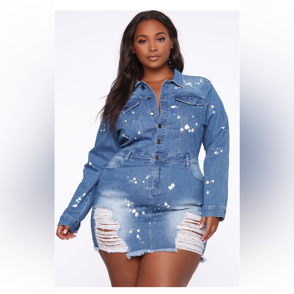 COPY - Do Some Damage Denim Dress